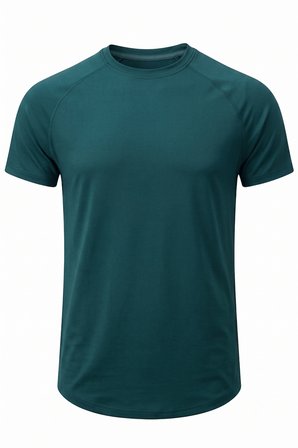 Erkek Spor Tişört Fitness Antrenman Tişörtü Oval Kesim Likralı Süprem Reglan Kol OVAL-T22