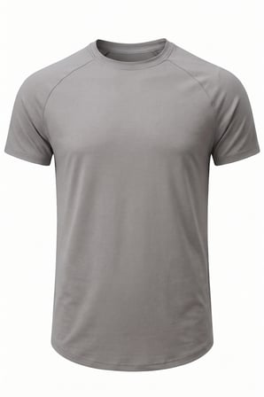 Erkek Spor Tişört Fitness Antrenman Tişörtü Oval Kesim Likralı Süprem Reglan Kol OVAL-T22