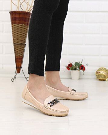 Neyna 461123 Pudra Anatomik Günlük Kadın Yürüyüş Ayakkabı