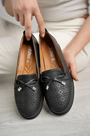 Nesil Shoes Knc 6071 Siyah Anatomik Soft Kadın Ayakkabı