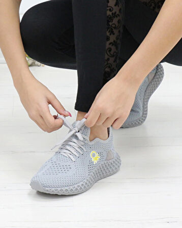 Benetton 30009 A.gri Triko Örgü Unisex Sneakers