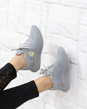 Benetton 30009 A.gri Triko Örgü Unisex Sneakers