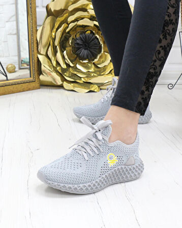 Benetton 30009 A.gri Triko Örgü Unisex Sneakers