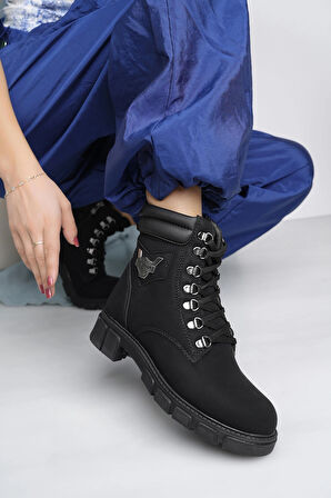 Twingo 670 Siyah Zümrüt Kışlık Kaymaz Taban Kadın Bot