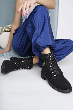 Twingo 670 Siyah Zümrüt Kışlık Kaymaz Taban Kadın Bot