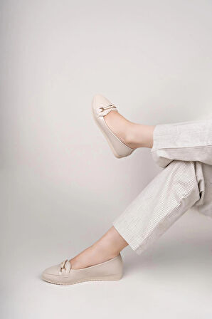 Nesil Shoes Mhd 62 Ten Taşlı Günlük Kadın Babet