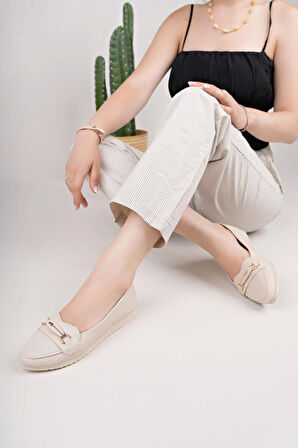 Nesil Shoes Mhd 62 Ten Taşlı Günlük Kadın Babet