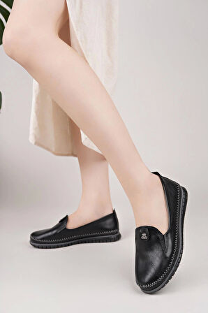 Nesil Shoes Selena 345 Siyah Günlük kadın Ayakkabı