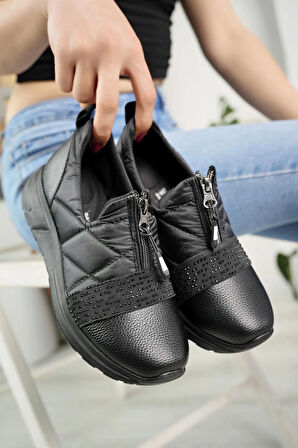 Nesil Shoes Wiss 1710 Siyah Anatomik Kadın Ayakkabı