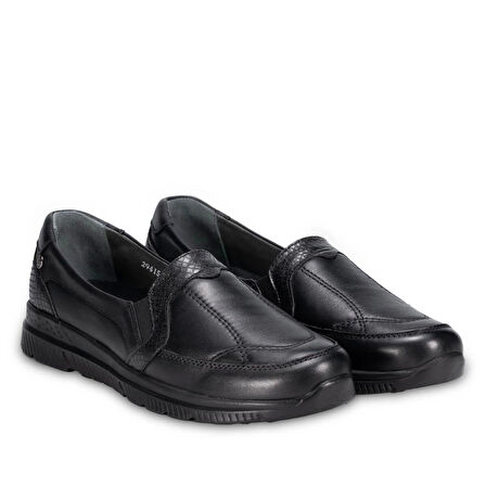 Forelli Dilmen 29415 Siyah Hakiki Deri Kadın Ayakkabı