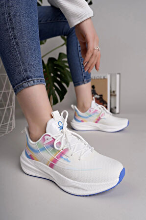 Benetton 11510 Beyaz Memory Foam Kadın Sneakers