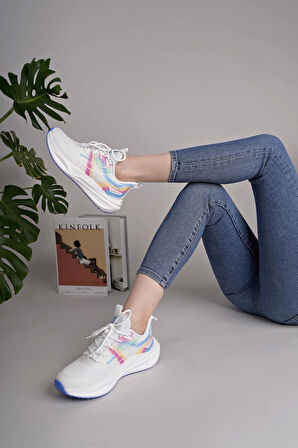 Benetton 11510 Beyaz Memory Foam Kadın Sneakers