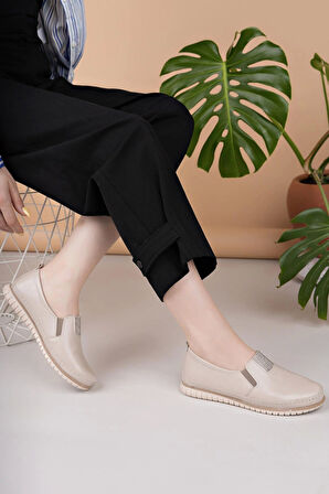 Nesil Shoes Selena 346 Bej Günlük kadın Ayakkabı