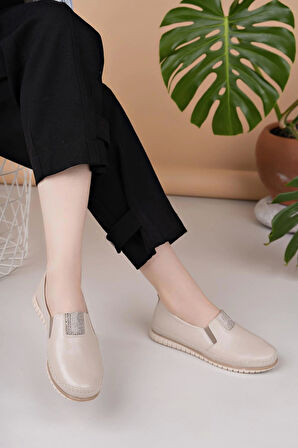 Nesil Shoes Selena 346 Bej Günlük kadın Ayakkabı