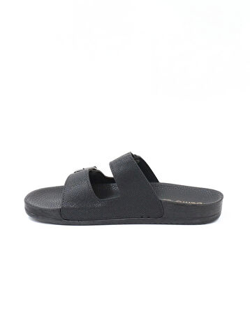 Bento 43001 Siyah Çift Tokalı Anatomik Unisex Terlik