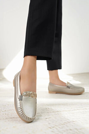 Neyna 23003 Gold Taşlı Anatomik Kadın Babet