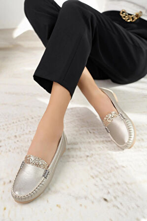 Neyna 23003 Gold Taşlı Anatomik Kadın Babet