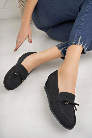 Nesil Shoes Minal GD05 Siyah Gizli Topuk Kadın Ayakkabı