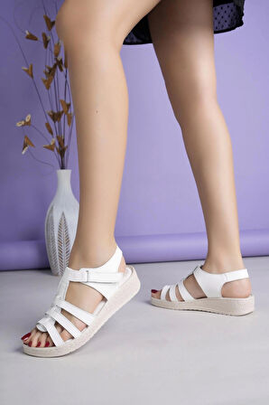 Capella 860 Siyah Hakiki Soft Deri Anatomik Kadın Sandalet