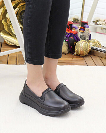 Forex 1049 Siyah 315 Gram Faylon Taban Anatomik Kadın Ayakkabı