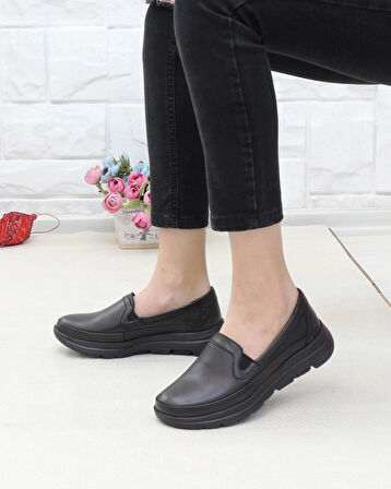 Forex 1049 Siyah 315 Gram Faylon Taban Anatomik Kadın Ayakkabı