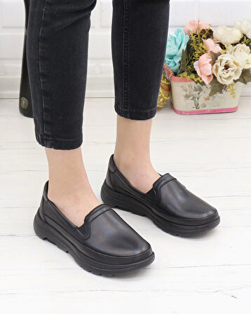 Forex 1049 Siyah 315 Gram Faylon Taban Anatomik Kadın Ayakkabı