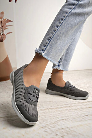 Nesil Shoes Bsea 575 Füme Memory Foam Kadın Yürüyüş Ayakkabısı