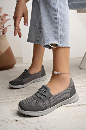 Nesil Shoes Bsea 575 Füme Memory Foam Kadın Yürüyüş Ayakkabısı