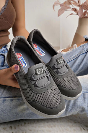 Nesil Shoes Bsea 575 Füme Memory Foam Kadın Yürüyüş Ayakkabısı