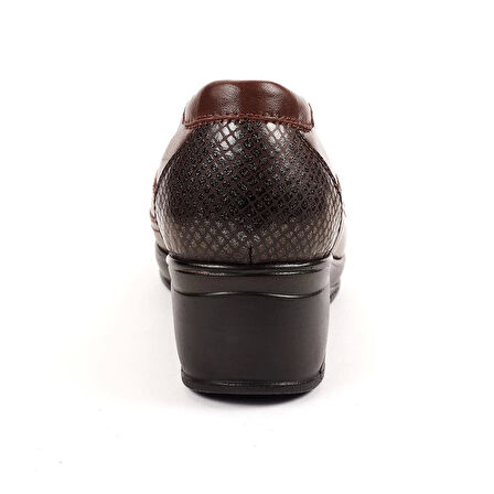 Forelli Rosa 57603 Taba Hakiki Deri Dolgu Kadın Ayakkabı