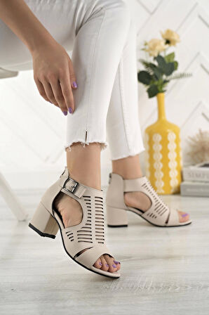 Nesil Shoes Conf 111 Ten Fermuarlı Yazlık Kadın Ayakkabı