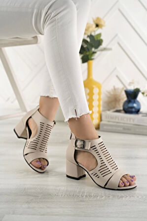 Nesil Shoes Conf 111 Ten Fermuarlı Yazlık Kadın Ayakkabı