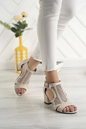 Nesil Shoes Conf 111 Ten Fermuarlı Yazlık Kadın Ayakkabı