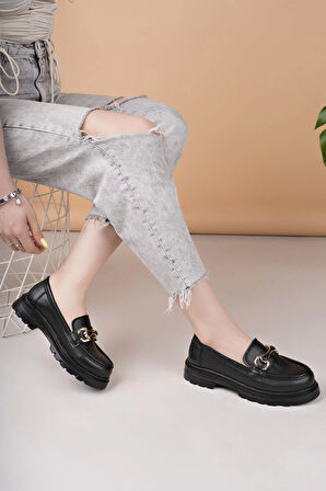 Nesil Shoes Süha 501 Siyah Anatomik Kadın Lofer