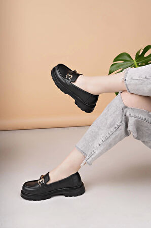Nesil Shoes Süha 501 Siyah Anatomik Kadın Lofer