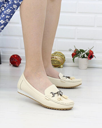 Neyna 461122 Bej Anatomik Günlük Kadın Yürüyüş Ayakkabı