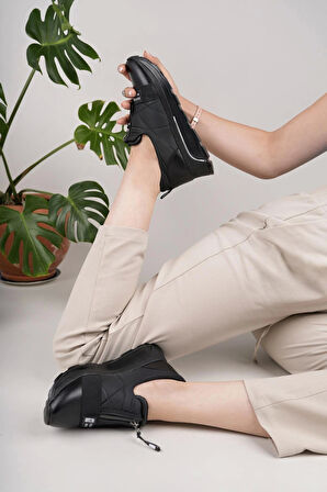 Nesil Shoes Wiss 1701 Siyah Anatomik Kadın Ayakkabı