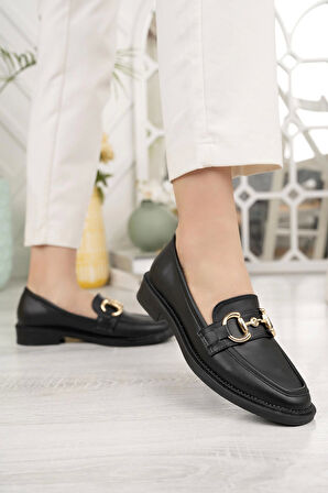 Nesil Shoes Palm 914 Siyah Makosen Kadın Ayakkabı