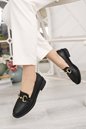 Nesil Shoes Palm 914 Siyah Makosen Kadın Ayakkabı