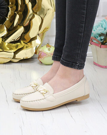 Neyna 23027 Bej Zincir Tokalı Anatomik Kadın Babet