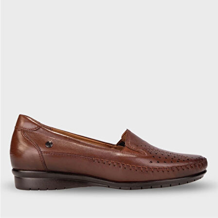 Forelli Teresa 51301 Taba Hakiki Deri Kadın Ayakkabı