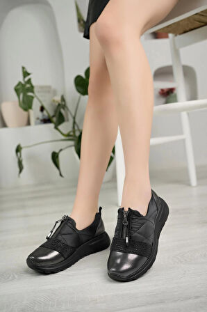 Nesil Shoes Wiss 1710 Platin Anatomik Kadın Ayakkabı