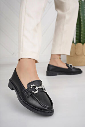 Nesil Shoes Süha 257 Siyah Anatomik Kadın Lofer