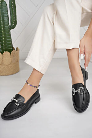 Nesil Shoes Süha 257 Siyah Anatomik Kadın Lofer
