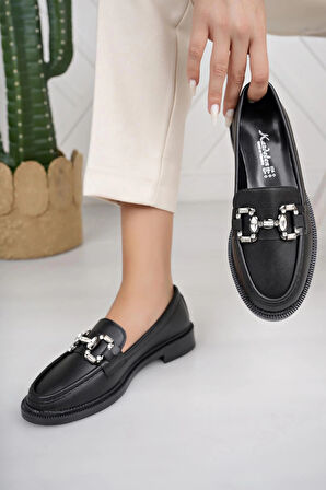 Nesil Shoes Süha 257 Siyah Anatomik Kadın Lofer