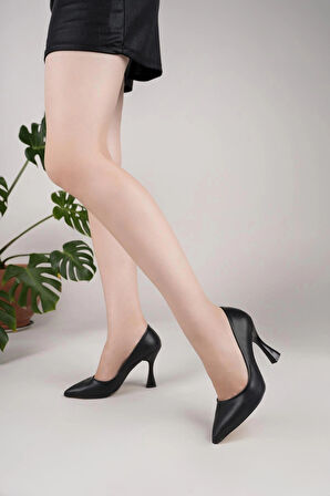 Nesil Shoes Özma 499 Siyah Topuklu Kadın Stiletto