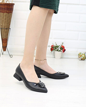 Nesil Shoes Desca 012 Siyah Günlük Kadın Babet