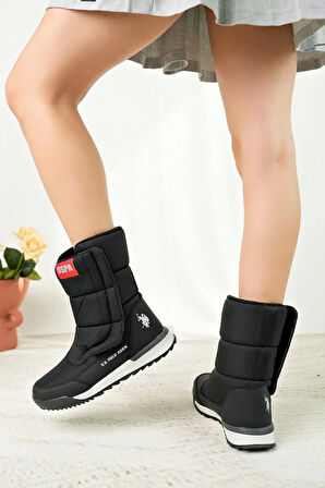 U.S. Polo Assn Clark 3Pr Siyah Kadın Kar Botu