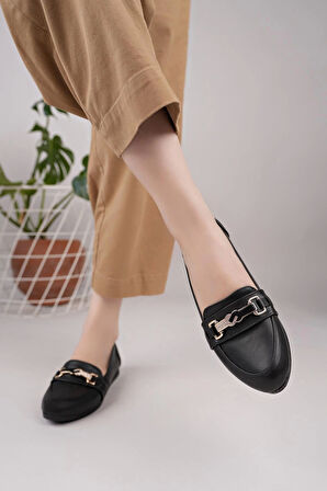 Nesil Shoes Sdf 624 Siyah Günlük Kadın Babet