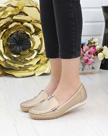 Neyna 461001 Gold Anatomik Günlük Kadın Yürüyüş Ayakkabı